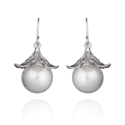Large Pearl Drop Earrings for Women - namana.london