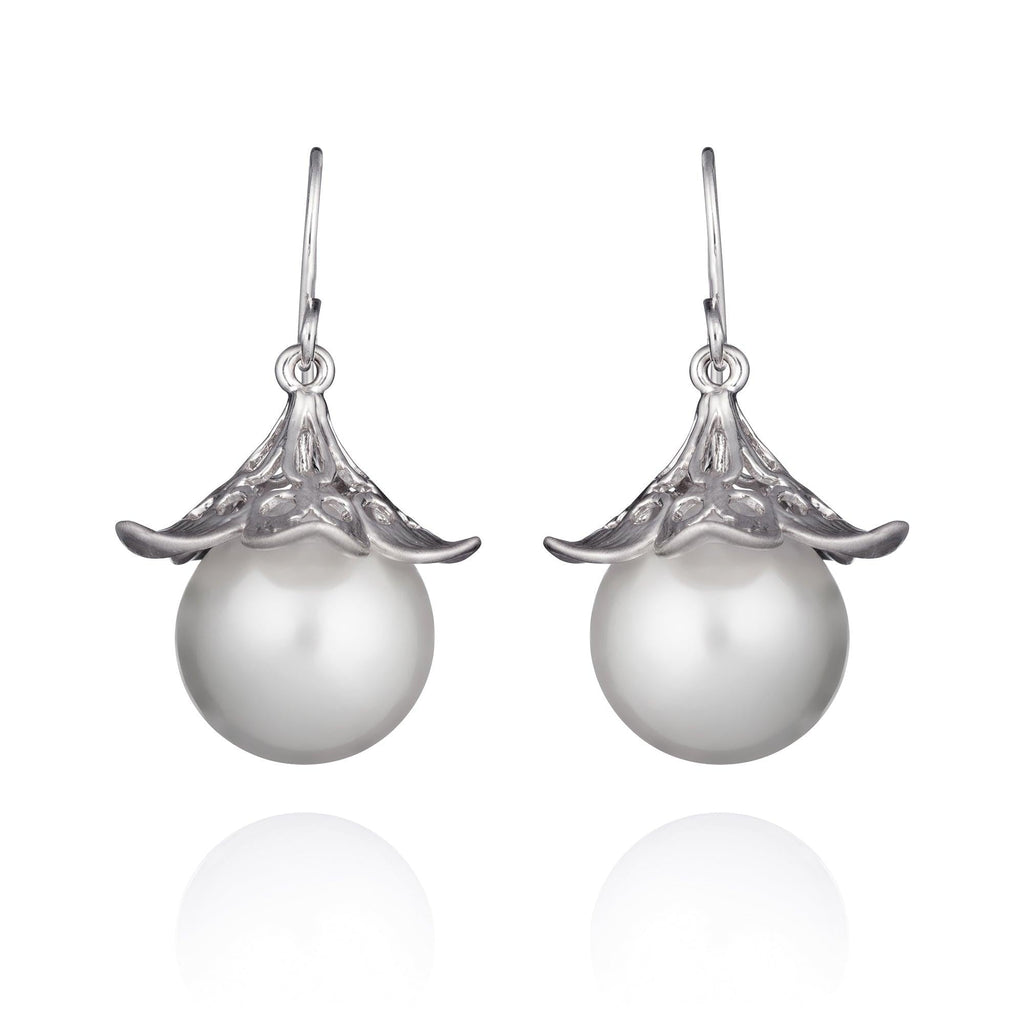 Large Pearl Drop Earrings for Women - namana.london