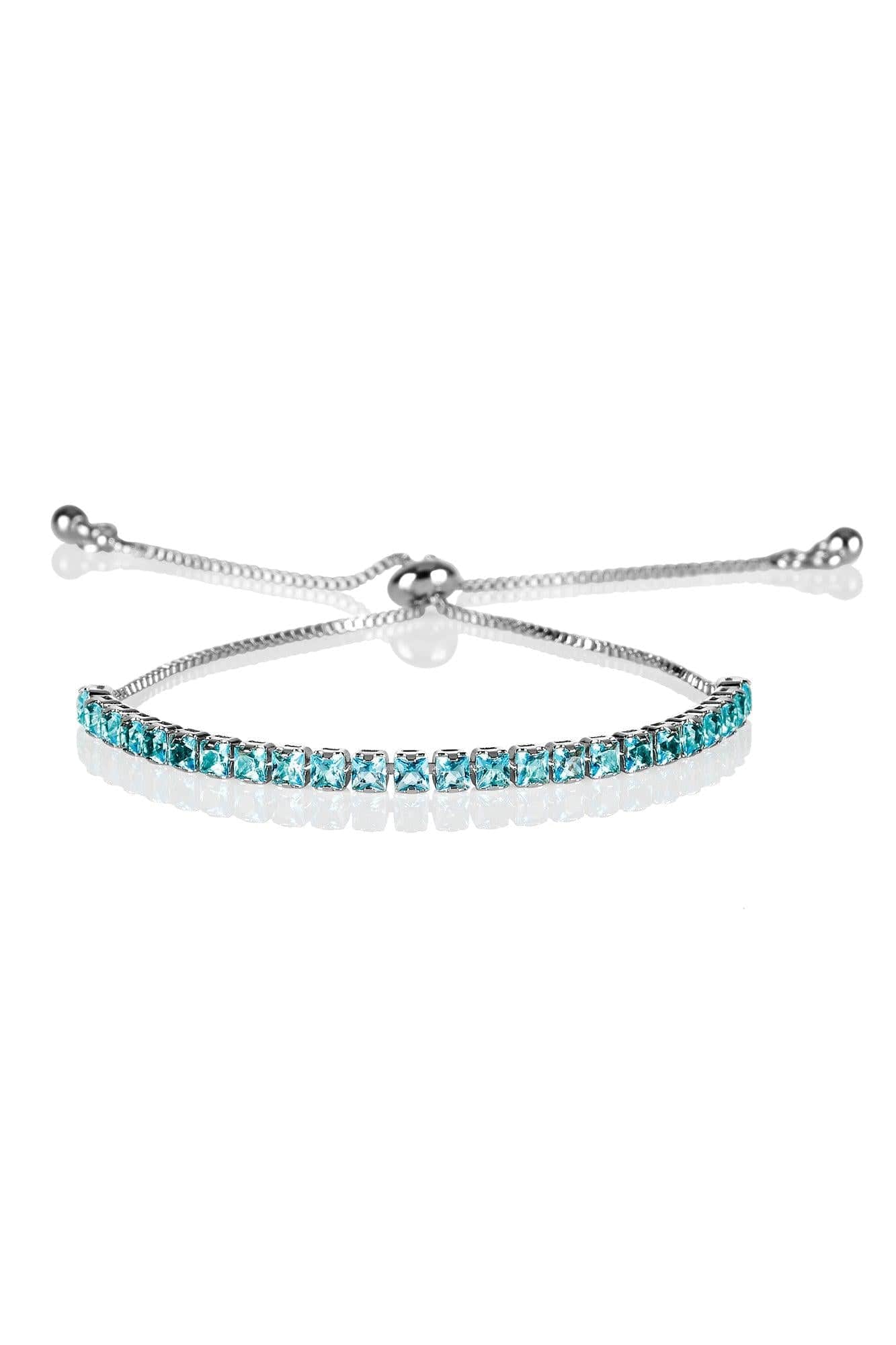 Adjustable Light Blue Bracelet for Women - namana.london