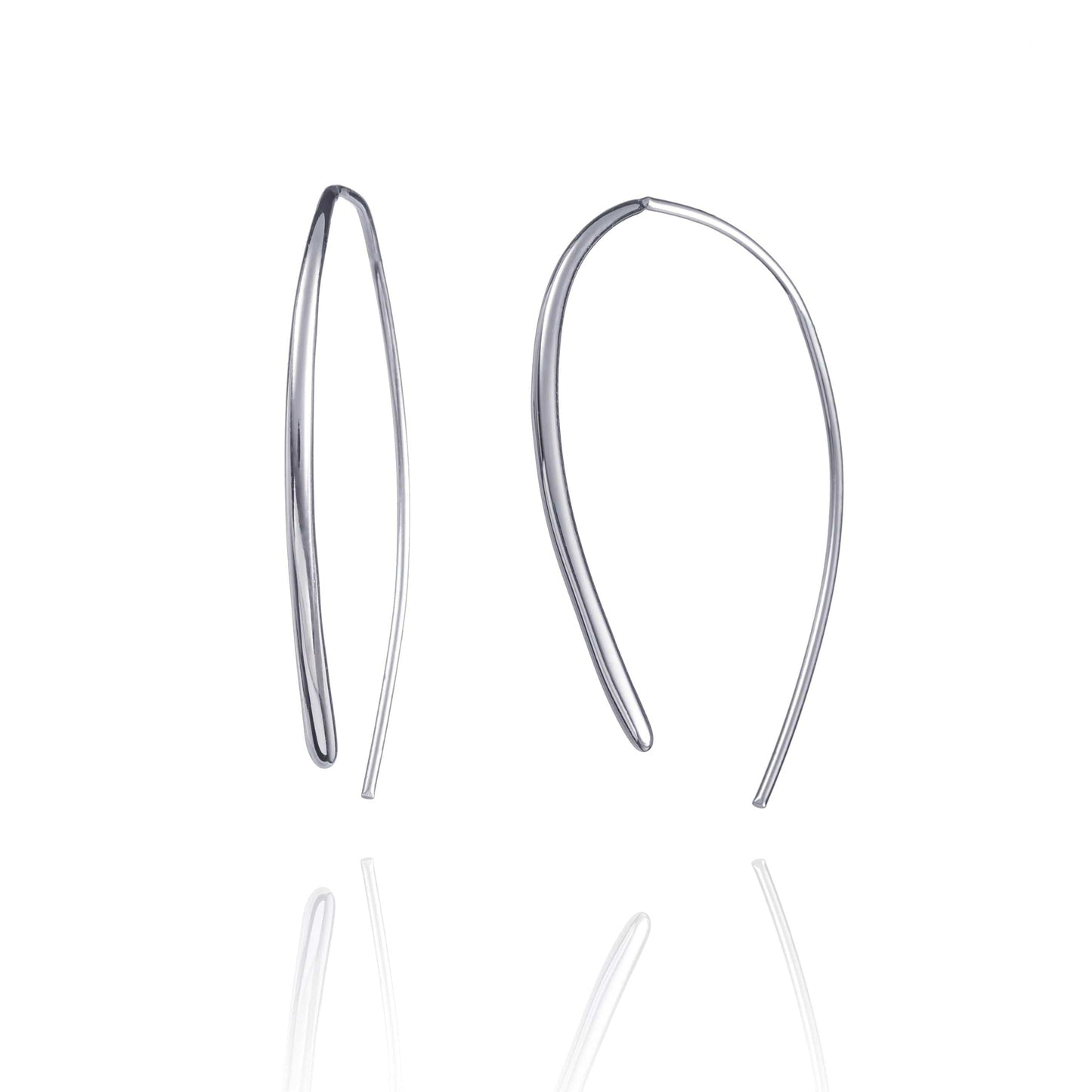 925 Sterling Silver Pull Through Dangle Earrings for Women - namana.london