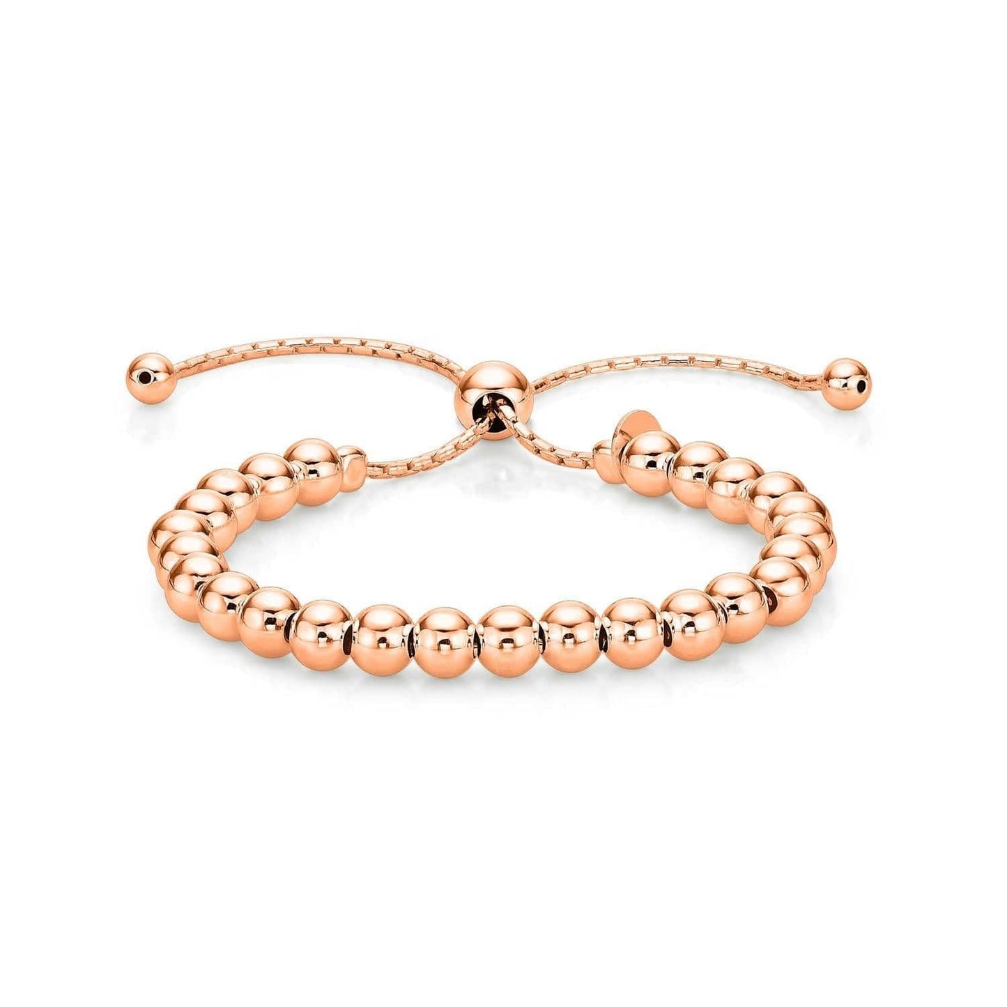 Rose Gold Plated Ball Bracelet for Women - namana.london