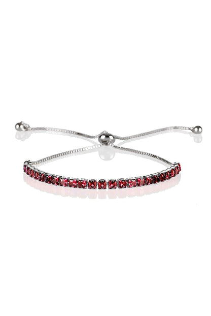 Adjustable Red Bracelet for Women - namana.london