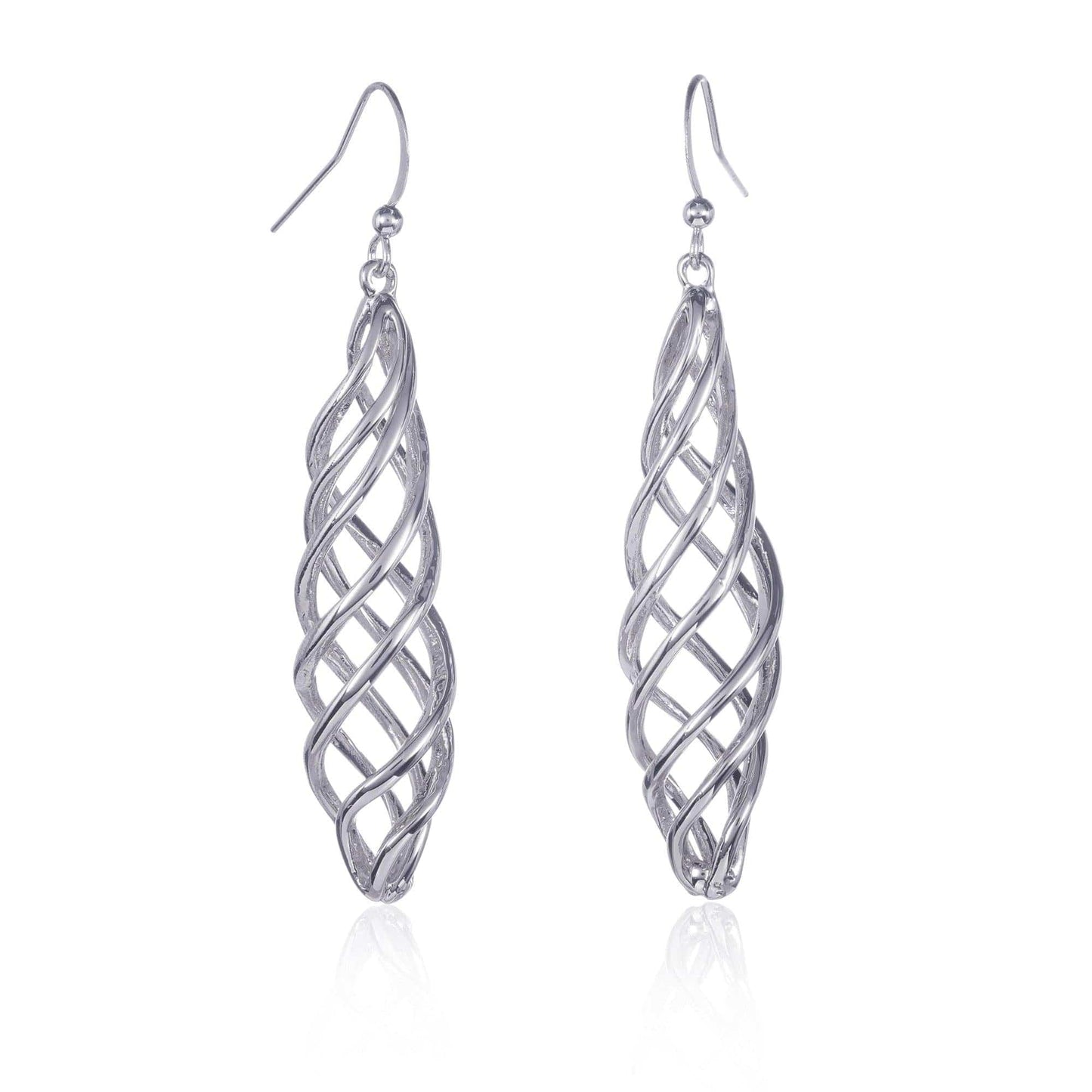 Long Spiral Dangle Earrings for Women - namana.london