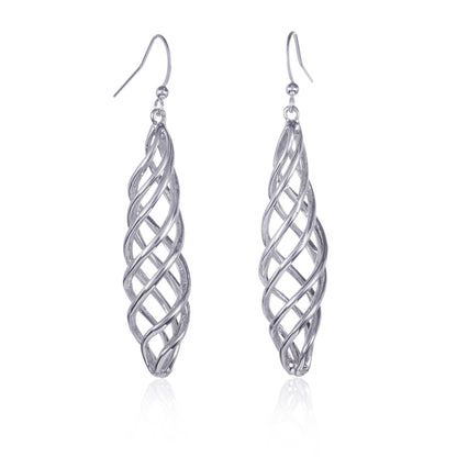 Long Spiral Dangle Earrings for Women - namana.london