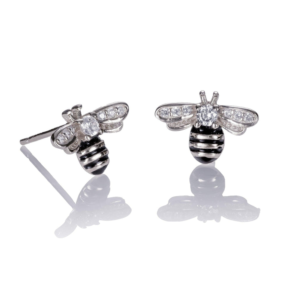 925 Sterling Silver Bumble Bee Stud Earrings for Women - namana.london