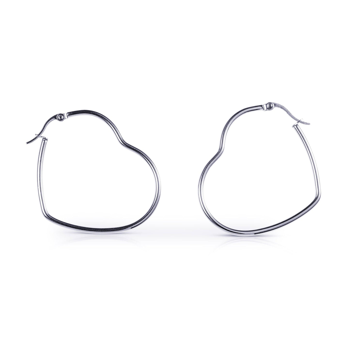 Large Heart Hoop Earrings for Women - namana.london