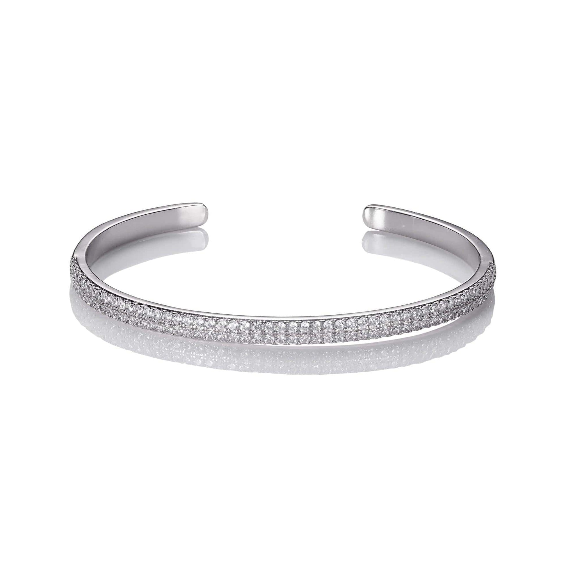 Bangle Bracelet for Women with Cubic Zirconia - namana.london
