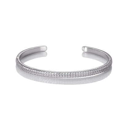 Bangle Bracelet for Women with Cubic Zirconia - namana.london
