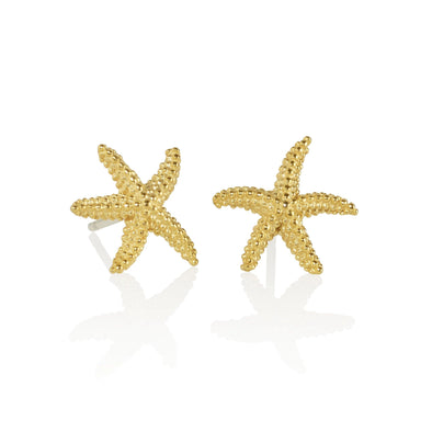 Gold Starfish Stud Earrings - namana.london