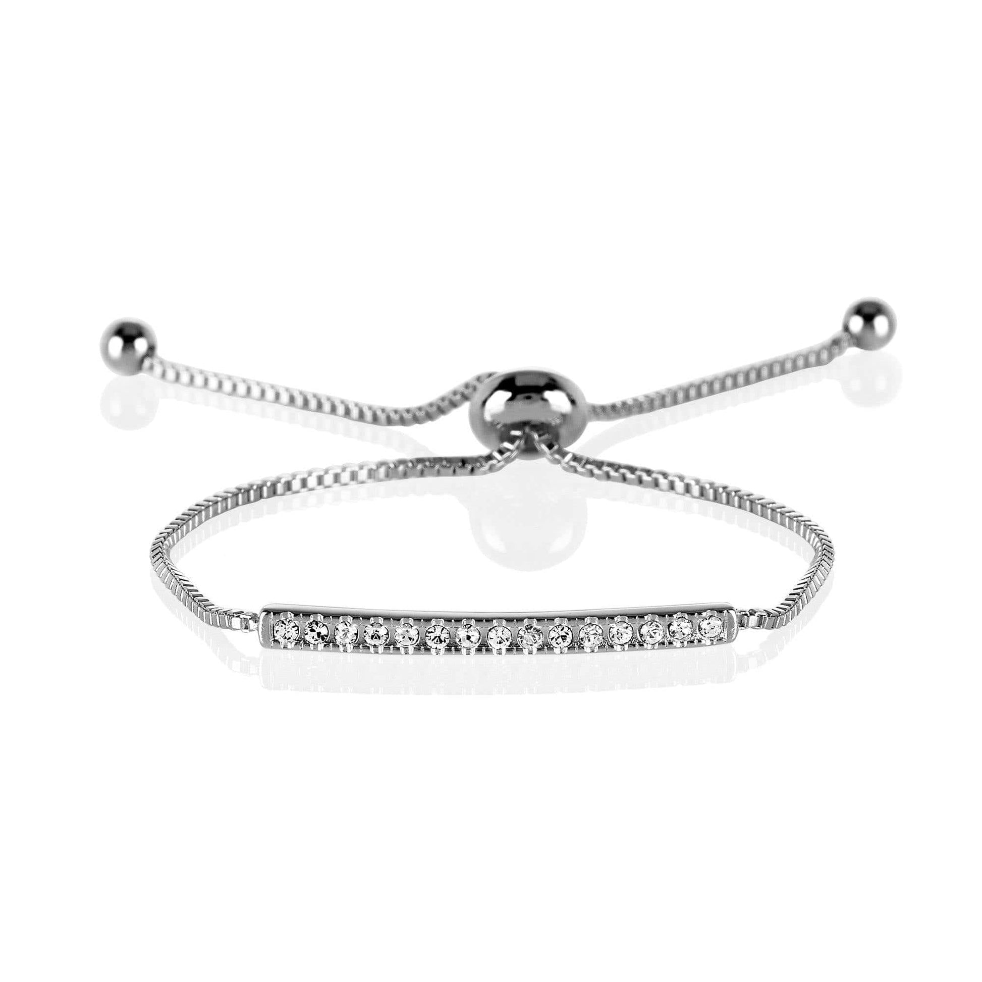 Bar Bracelet with Swarovski Crystals - namana.london