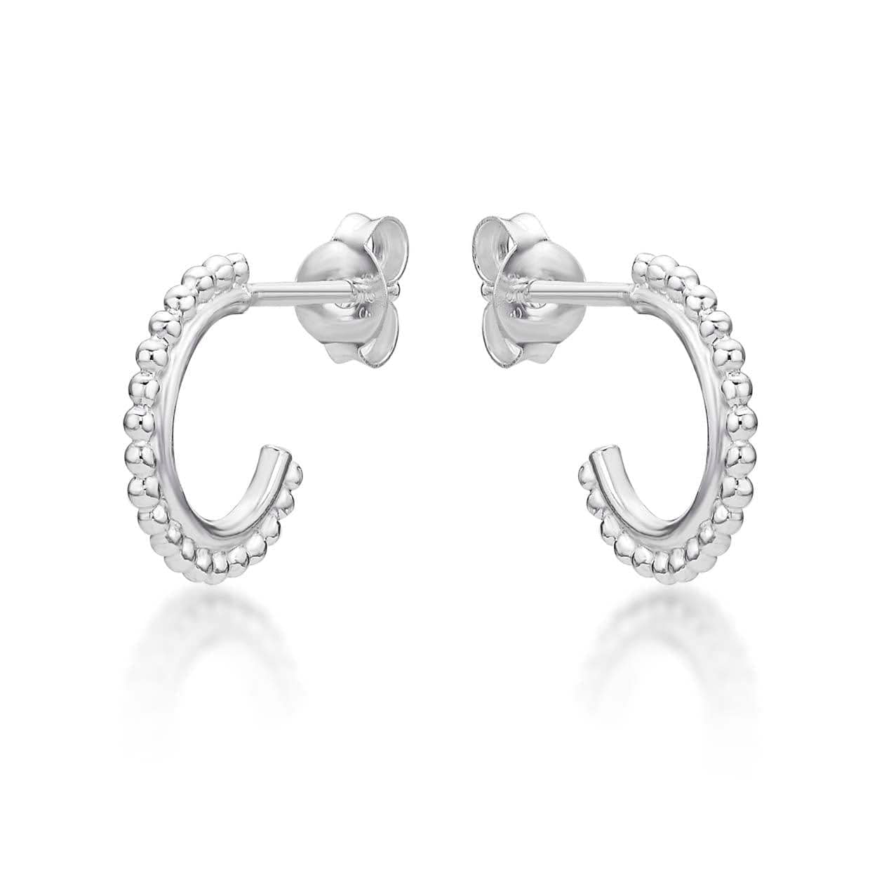 925 Sterling Silver Dainty Small Hoop Earrings for Women - namana.london