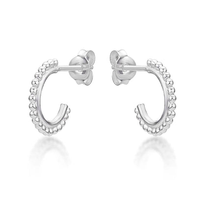 925 Sterling Silver Dainty Small Hoop Earrings for Women - namana.london