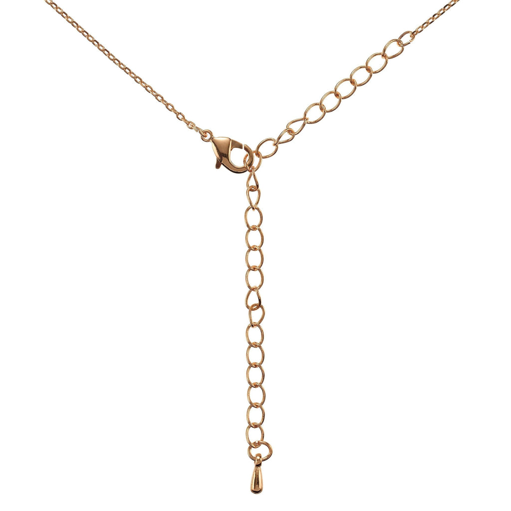 Rose Gold Mandala Pendant Necklace for Women