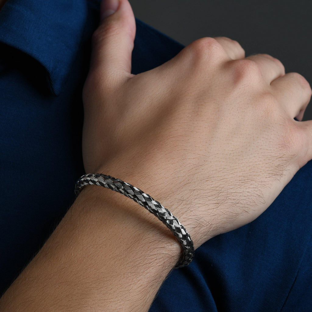 Stainless Steel Cuff Bracelet for Men