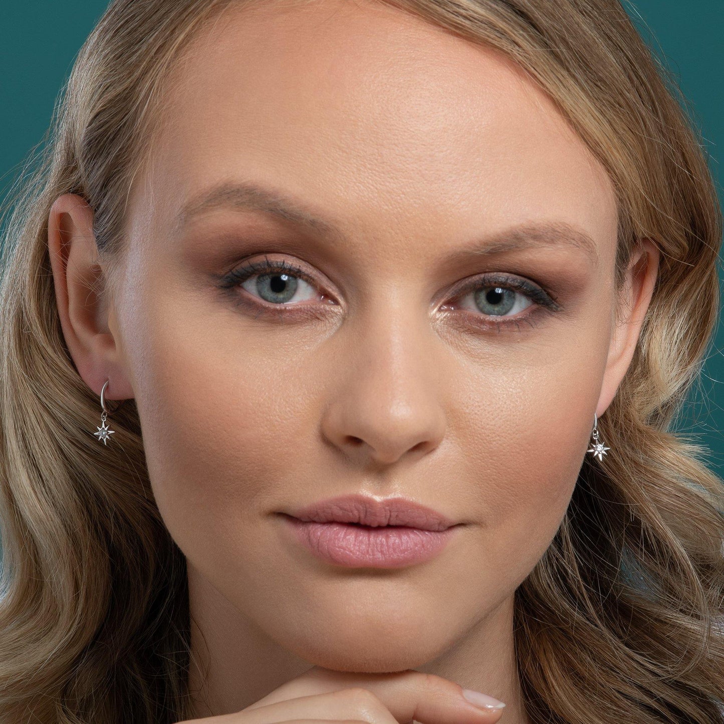 Star Huggie Hoop Earrings for Women - namana.london