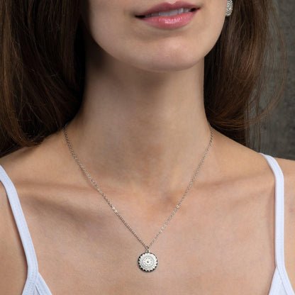Dainty Mandala Pendant Necklace for Women - namana.london