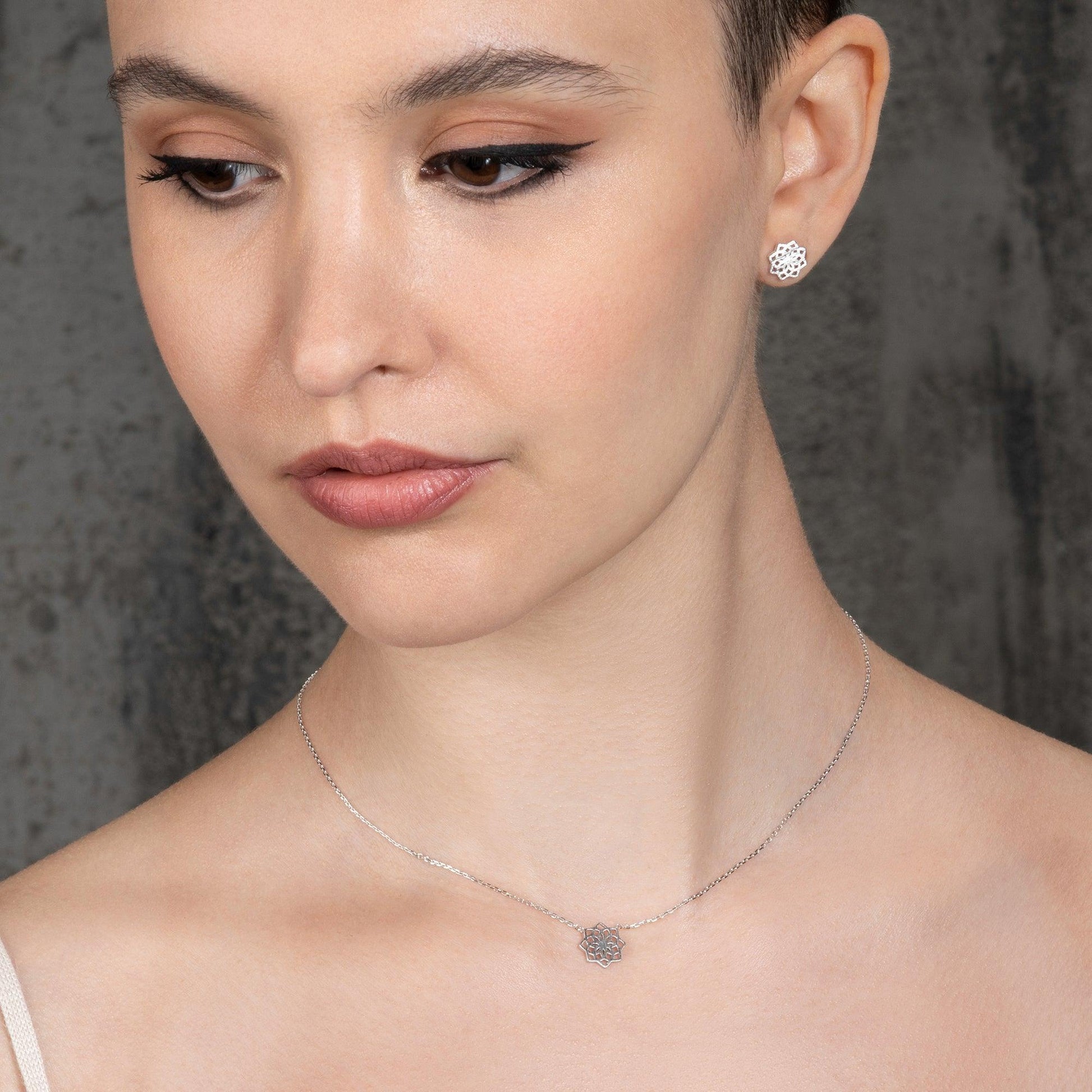 Mandala Stud Earrings for Women - namana.london