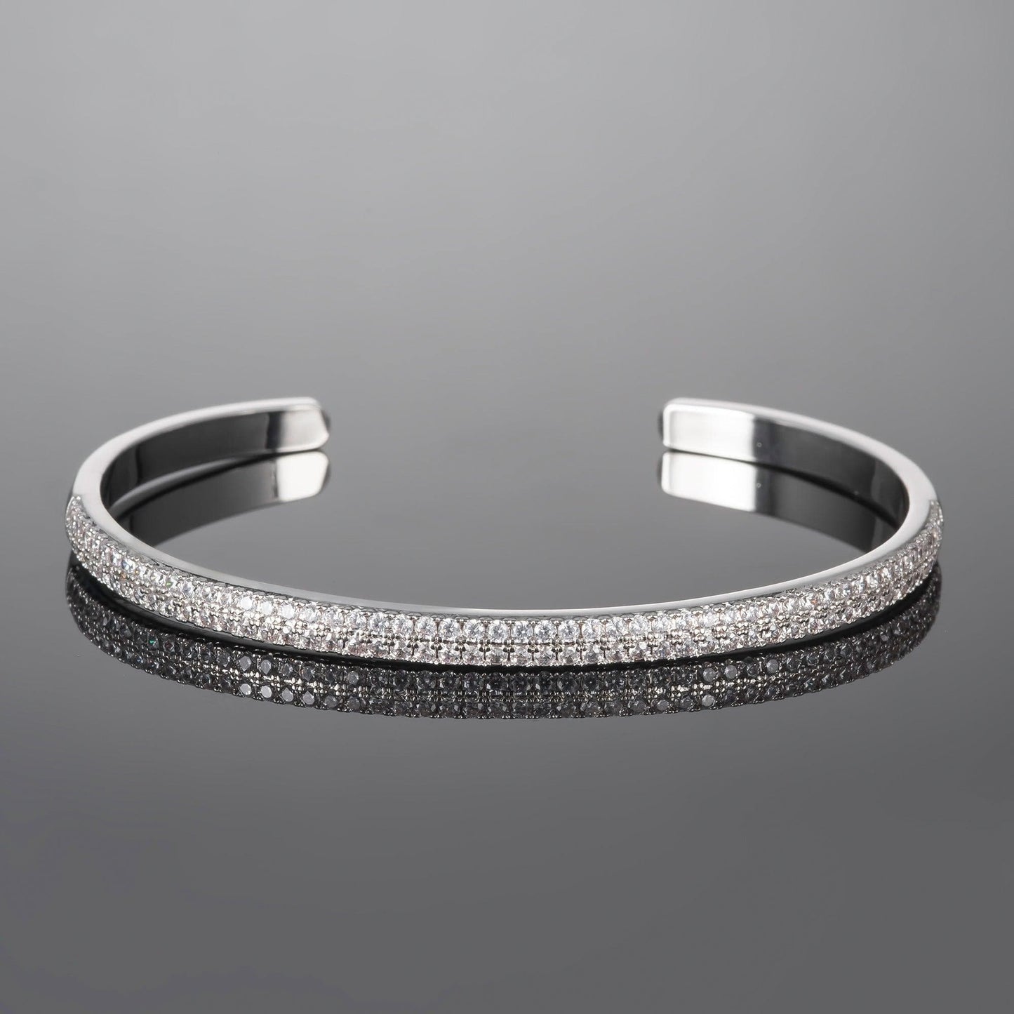 Bangle Bracelet for Women with Cubic Zirconia - namana.london