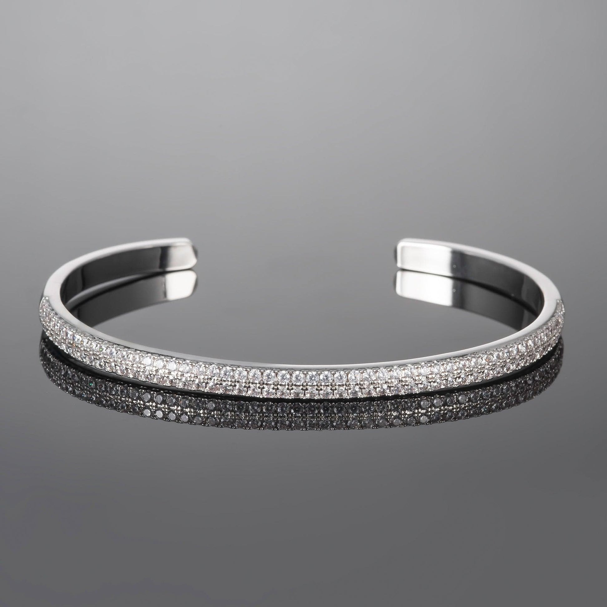 Bangle Bracelet for Women with Cubic Zirconia - namana.london