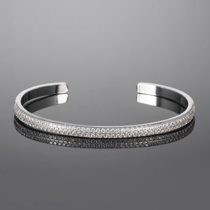 Bangle Bracelet for Women with Cubic Zirconia - namana.london