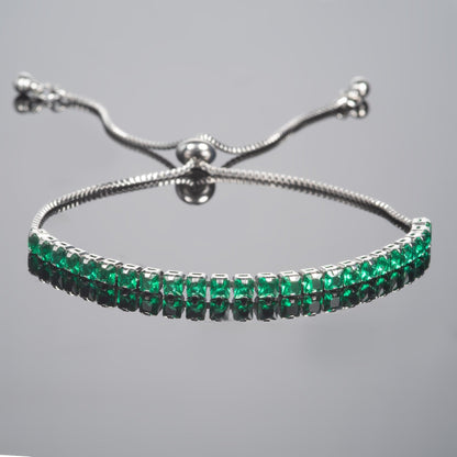 Adjustable Green Bracelet for Women - namana.london
