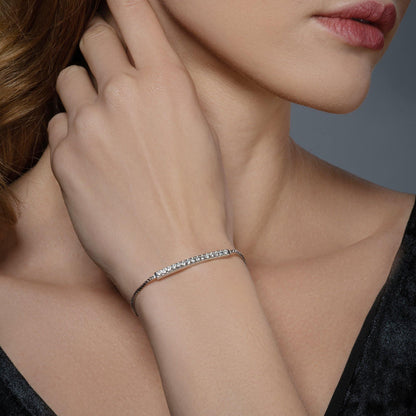 Bar Bracelet with Swarovski Crystals - namana.london