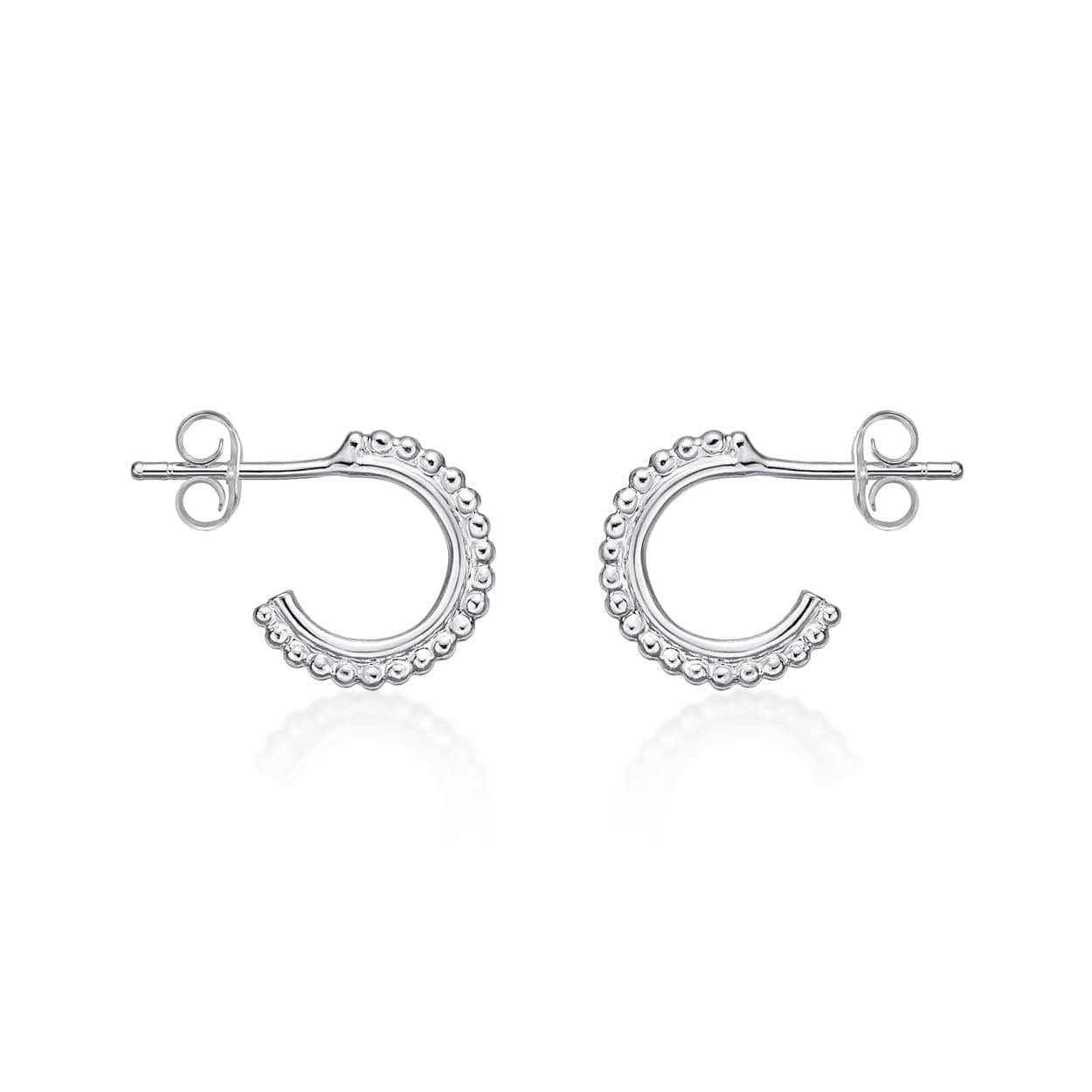925 Sterling Silver Dainty Small Hoop Earrings for Women - namana.london