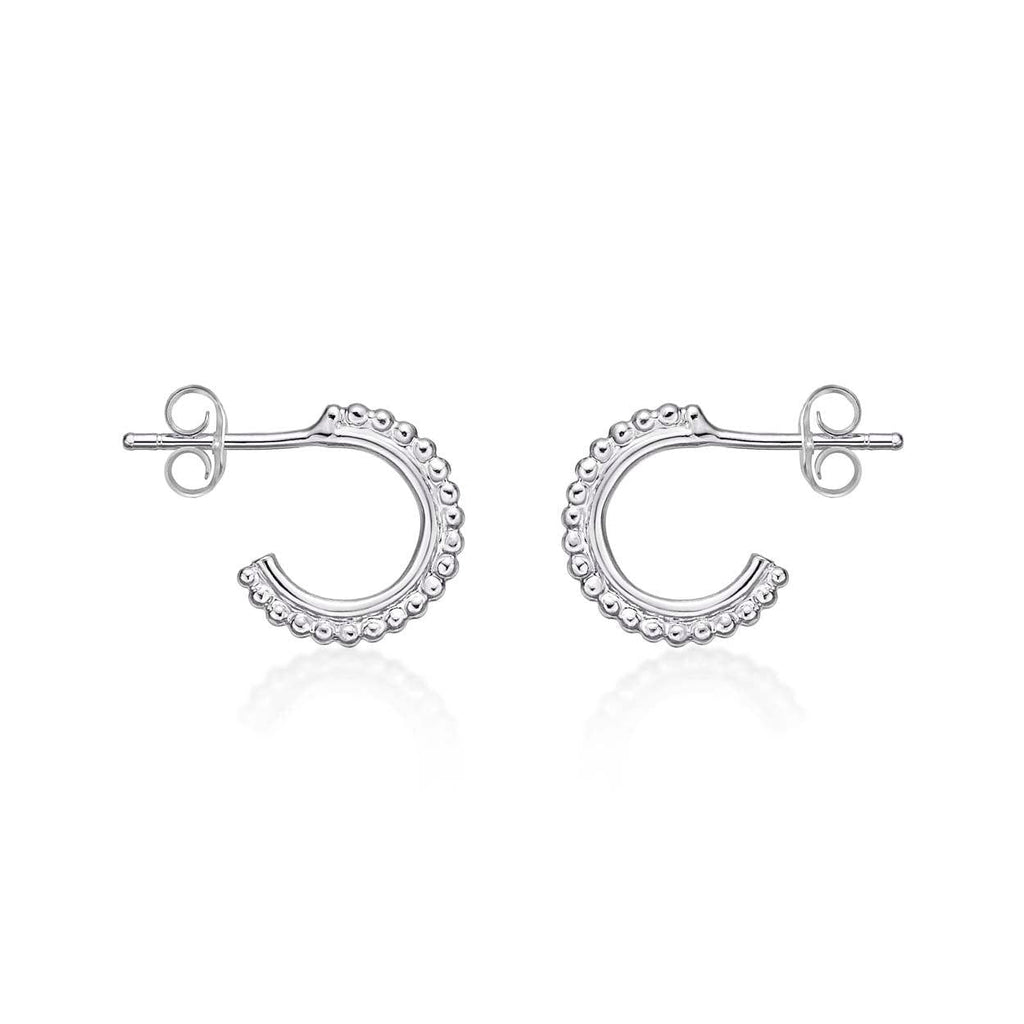 925 Sterling Silver Dainty Small Hoop Earrings for Women