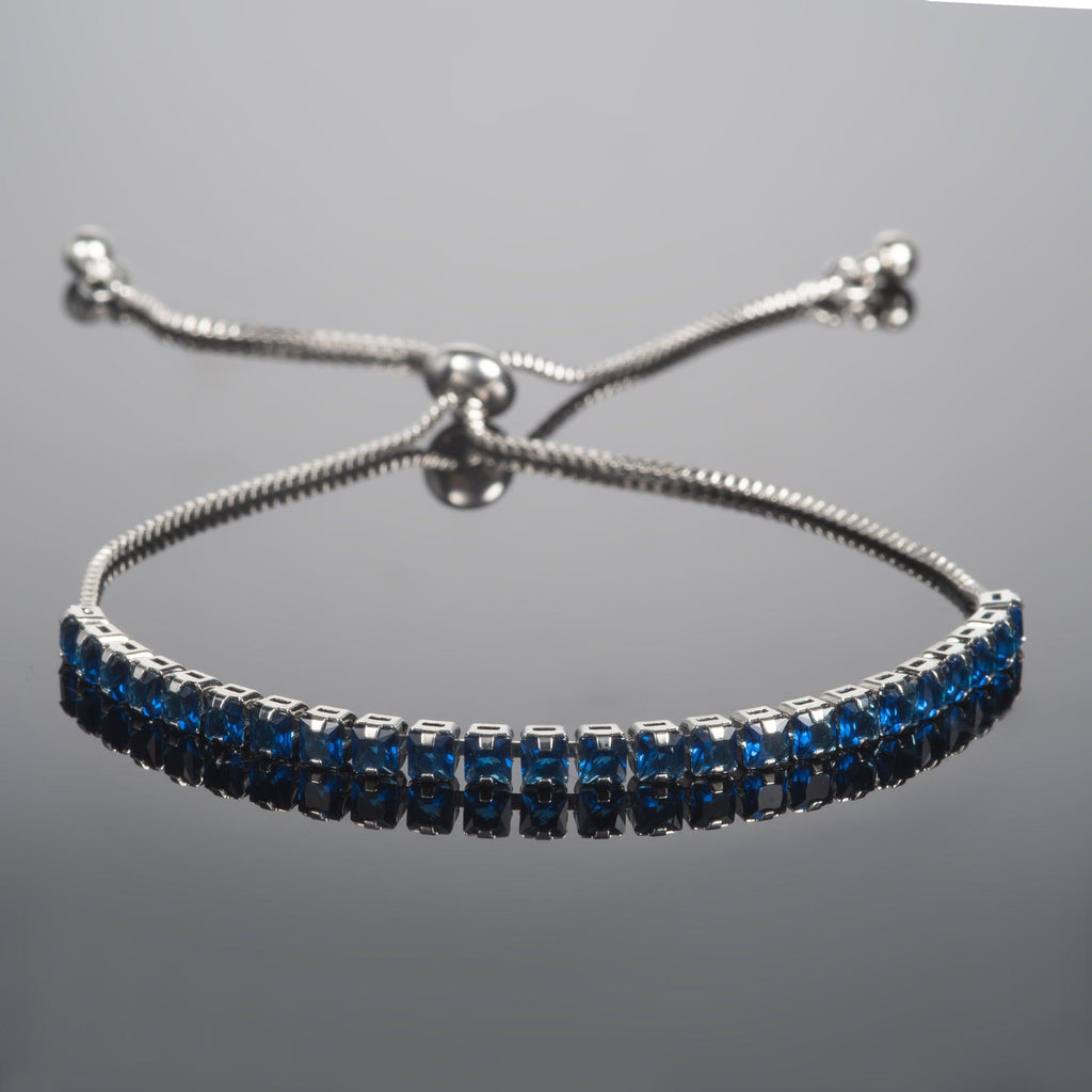 Adjustable Dark Blue Bracelet for Women - namana.london