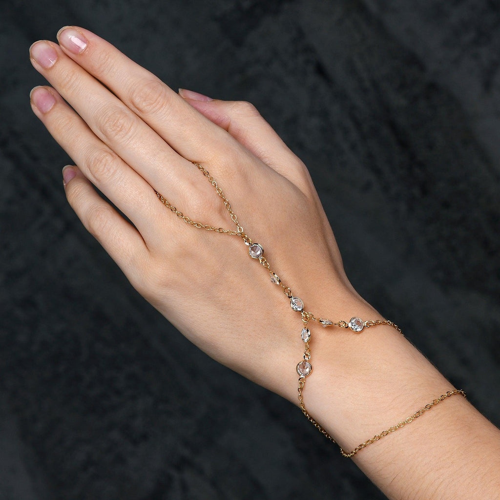 Acedre Rhinestone Finger Ring Bracelet Silver Bracelet Ring Hand Chain  Crystal Simple Wedding Party Hand Accessories for Women price in Saudi  Arabia | Amazon Saudi Arabia | kanbkam