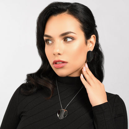 Large Mirror Pendant Necklace for Women - namana.london