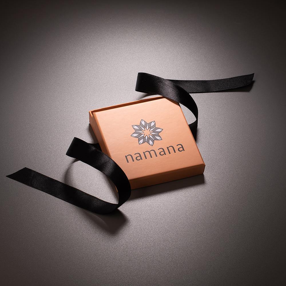 Sterling Silver Lattice Heart Necklace for Women with Blue Stones - namana.london