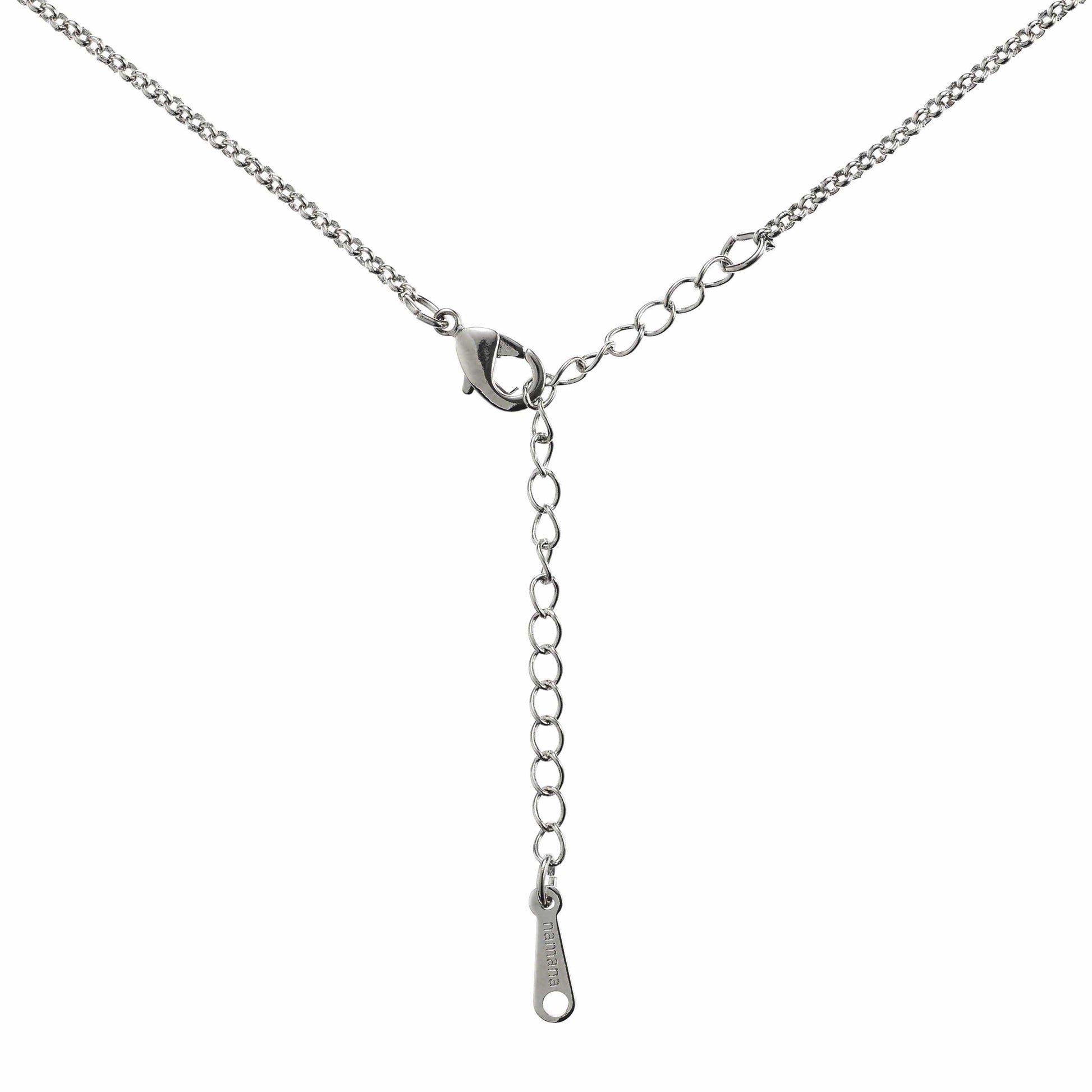 Knot Pendant Necklace with Cubic Zirconia - namana.london