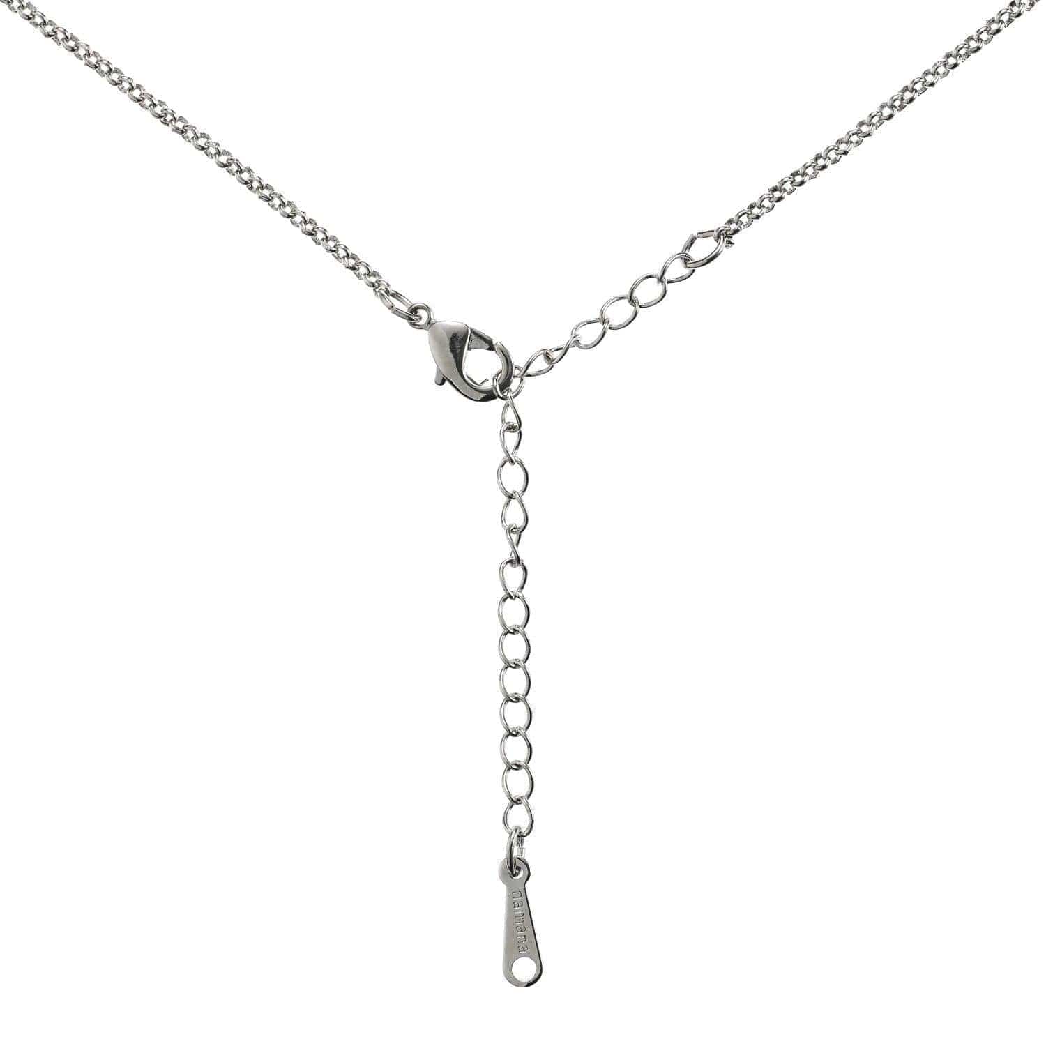 Halo Drop Pendant Necklace with Swarovski Crystals - namana.london