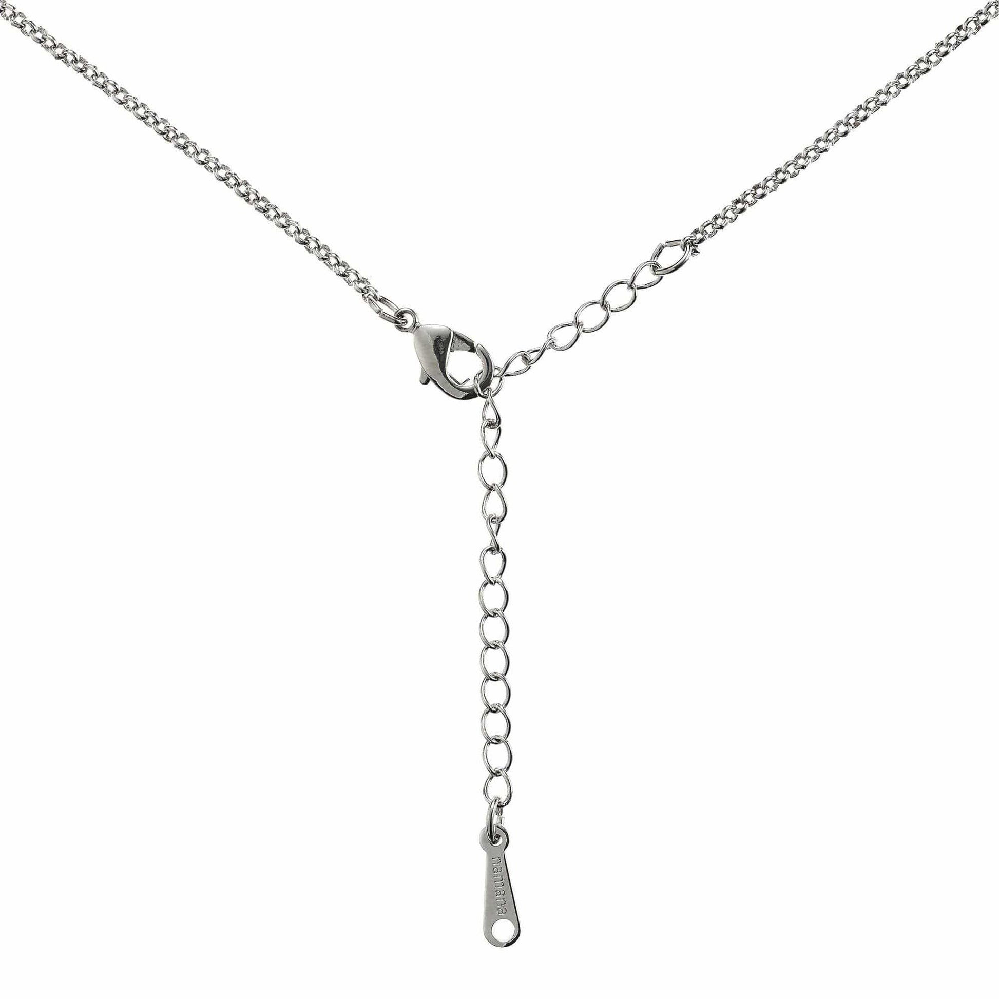 Triangle Red Pendant Necklace for Women - namana.london