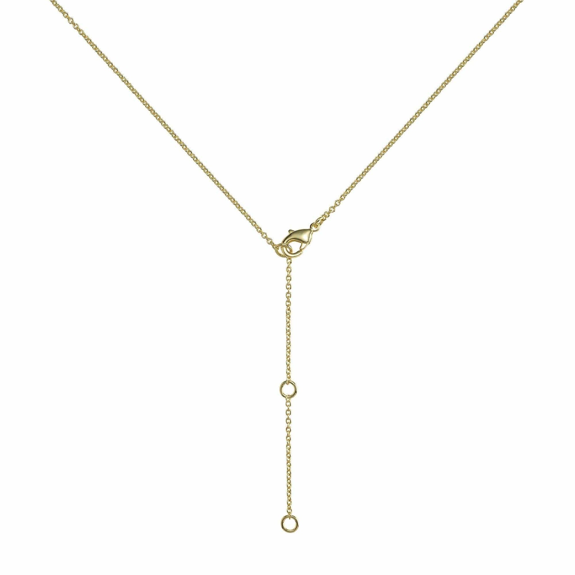 Gold Infinity Y Necklace. Gold Lariat Necklace with a Vertical Bar - namana.london