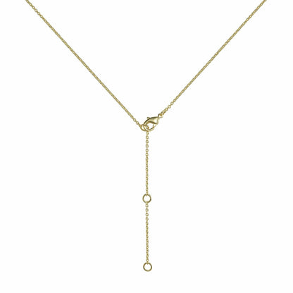 Gold Infinity Y Necklace. Gold Lariat Necklace with a Vertical Bar - namana.london